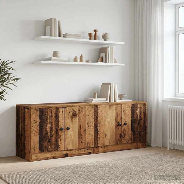 vidaXL Stauraum-Schranks für Hochbett 2 Stk. Altholz 66 x 35 x 48 cm 893721