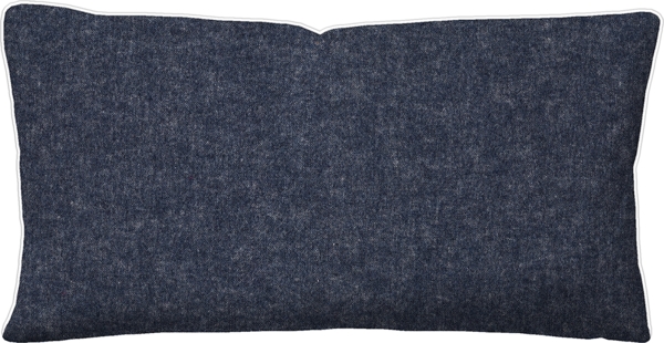 biberna Melange-Flanell Kissenbezug 0840500 MELANGE UNI, marine, 1x 40x80 cm