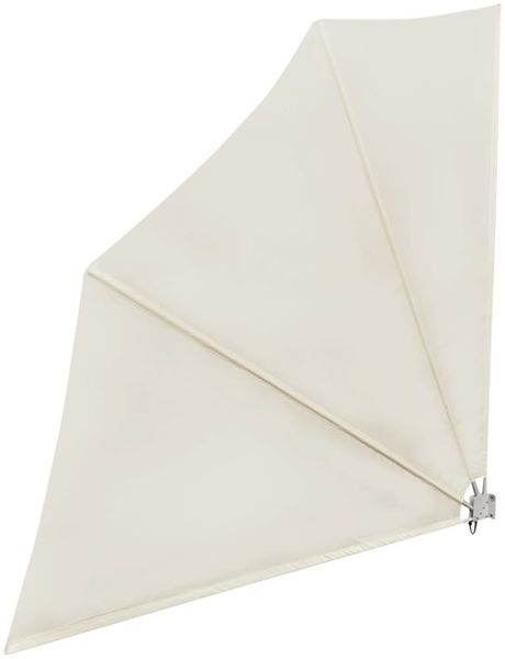 vidaXL Faltbarer Balkonfächer Creme 140×140 cm 41578 Bild 2