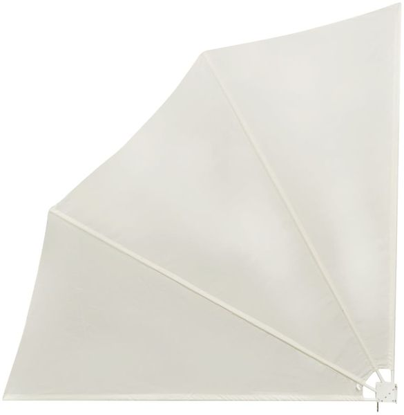 vidaXL Faltbarer Balkonfächer Creme 140×140 cm 41578 Bild 3