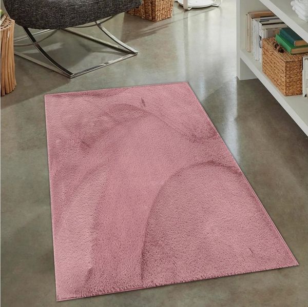 Carpetia Fellteppich Kunstfell Hasenfell-Optik, rechteckig, Höhe: 10 mm, seidig weich & flauschig mit dichter Kurzflorstruktur