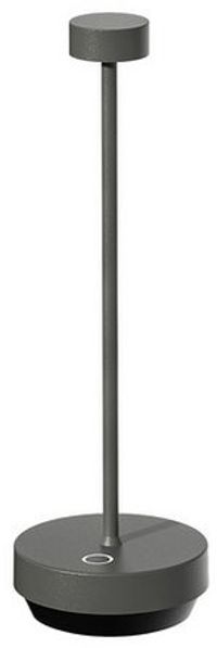 blomus LED Außen-Tischleuchte -TURAS- mobile Outdoor Leuchte: Design für Draußen, LED fest integriert, Extra-Warmweiß, Warmweiß, Wiederaufladbar, Dimmbar, LED, IP65, Ladestation, 2200K-2700K, 1500mAh Akku