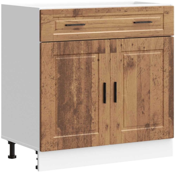 vidaXL Küchenunterschrank Porto Altholz-Optik Holzwerkstoff 853985