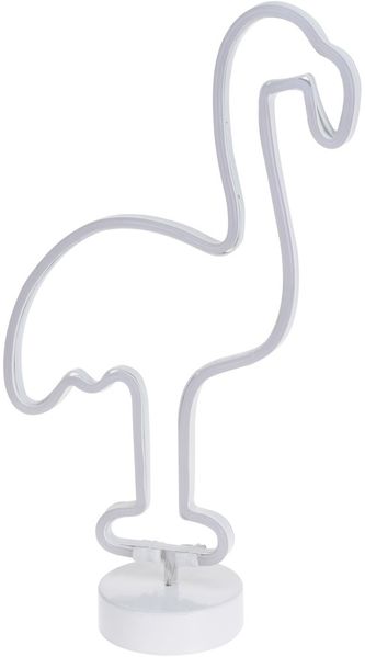 Neon LED Flamingo, leuchtende Dekoration - Höhe 30 cm