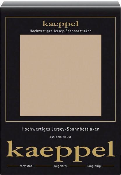 Kaeppel Spannbettlaken Single Jersey Mako Cotton, Jersey, Gummizug: rundum, (1 Stück), Bettlaken aus 100% Baumwolle
