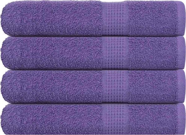 vidaXL Handtücher FROGN 4 Stk. Lila 100x200 cm 360 g/m² 136891
