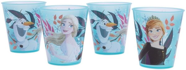 Disney Frozen Kinder Becher Set 4 teilig 285 ml aus Polypropylen