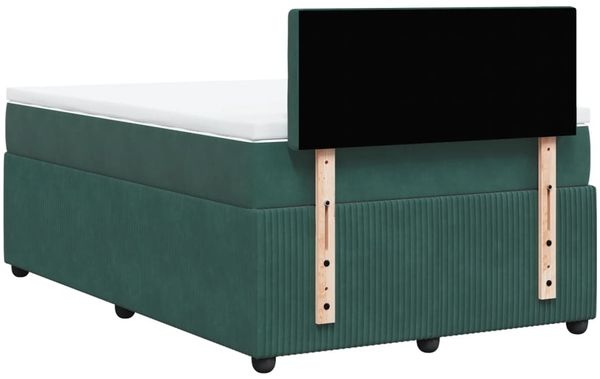 vidaXL Boxspringbett mit Matratze Dunkelgrün 120x190 cm Samt 3287701 Bild 10