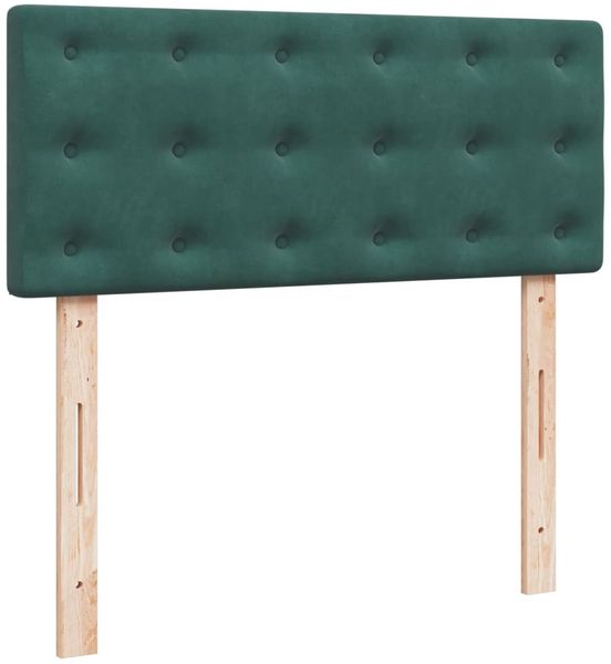 vidaXL Boxspringbett mit Matratze Dunkelgrün 120x190 cm Samt 3287701 Bild 5