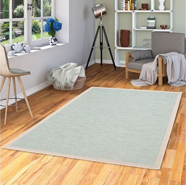 Pergamon Outdoorteppich In & Outdoor Teppich Flachgewebe Ottawa Bordüre, Rechteckig, Höhe: 4 mm