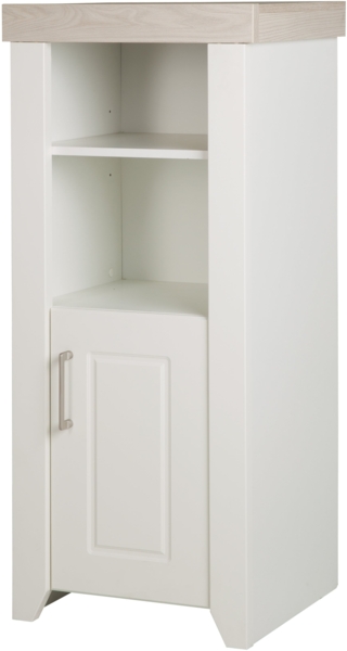 roba Standregal 'Felicia' - Korpus mit gefräster Front - Kranz im Dekor Luna Elm - Weiß