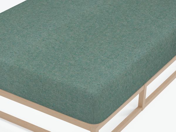 biberna Spannbetttuch , fichte, 1x 90x190 cm - 100x200 cm