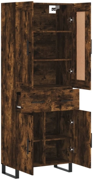 vidaXL Highboard Räuchereiche 69,5x34x180 cm Holzwerkstoff 3199902 Bild 4