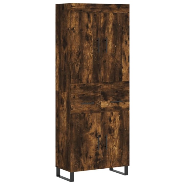 vidaXL Highboard Räuchereiche 69,5x34x180 cm Holzwerkstoff 3199902 Bild 7