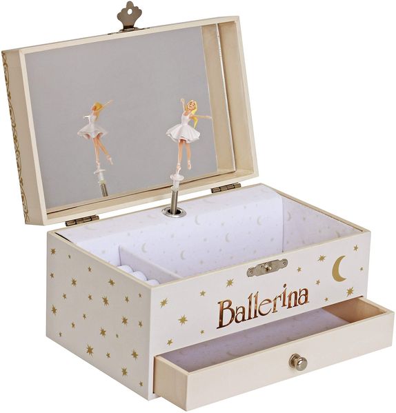 Phosphoreszierende Schmuck Spieldose Ballerina© - Leuchtet in der Nacht
