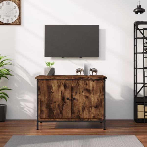 vidaXL TV-Schrank mit Türen Räuchereiche 60x35x45 cm Holzwerkstoff 826297