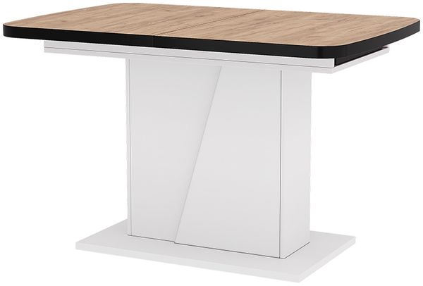 Esstisch Fenaro Goldkraft Eiche/Weiß 120 x 80 cm ausziehbar Vicco