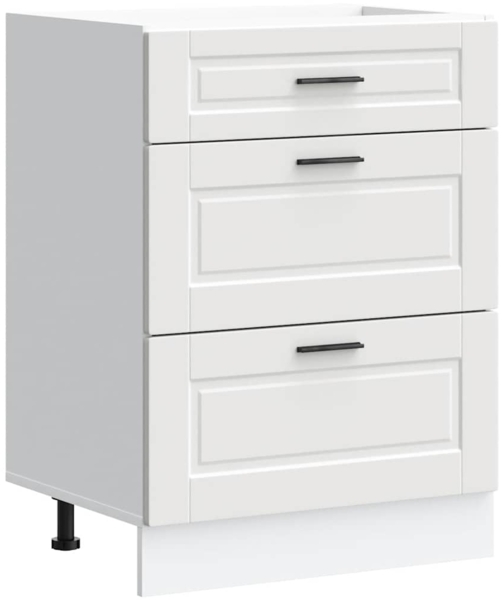 vidaXL Küchenunterschrank Porto Weiß Holzwerkstoff 854259