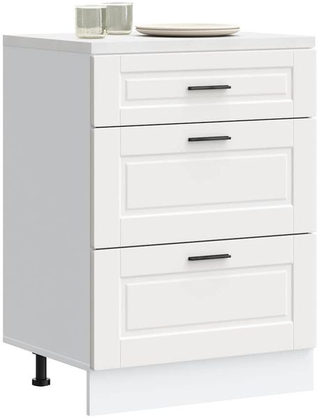 vidaXL Küchenunterschrank Porto Weiß Holzwerkstoff 854259