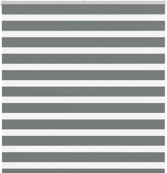 vidaXL Doppelrollo Dunkelgrau 145x100 cm Stoffbreite 140,9 cm Polyester 4014114