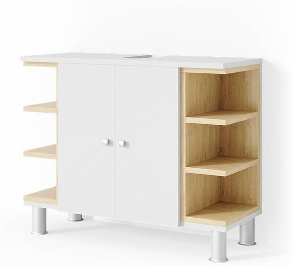 Waschbeckenunterschrank Aquis Weiß 79.6 x 64 cm Vicco
