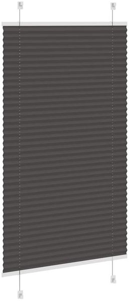 vidaXL Plissee Schwarz 80x150 cm Stoffbreite 79,4 cm Polyester 4015139 Bild 4