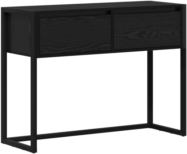 vidaXL Beistelltisch Schwarz Eichen-Optik 100 x 36 x 75 cm 886696