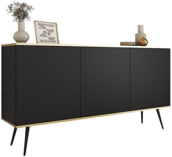 Compleo Kommode mit 3 Türen MONO, Luxus Möbel, Modern Wohnzimmer