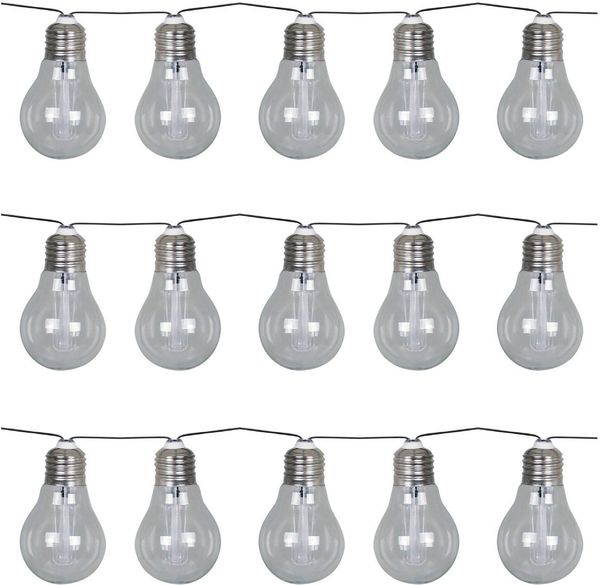 Luxform Lichterkette Solar-Lichterkette Corfu Partybeleuchtung - 15xLED, Aus Glas gefertigt