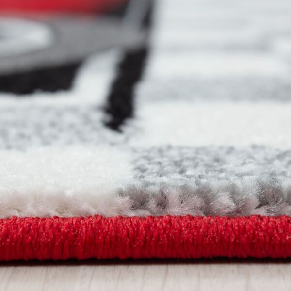 Kinder Teppich Kikki rund - 160 cm Durchmesser - Rot Bild 2