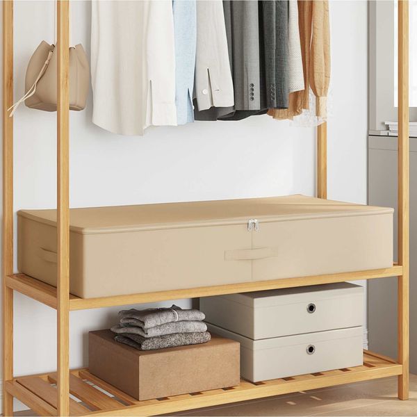 vidaXL Aufbewahrungsbox 24 pcs Creme 100 x 50 x 18 cm Vliesstoff 42024622
