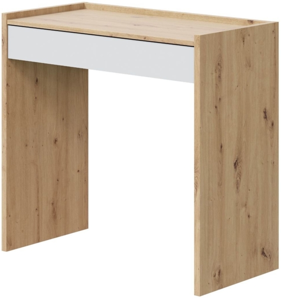 Calicosy Schreibtisch mit 1 Schublade Noa - L82 cm - Helles Holz