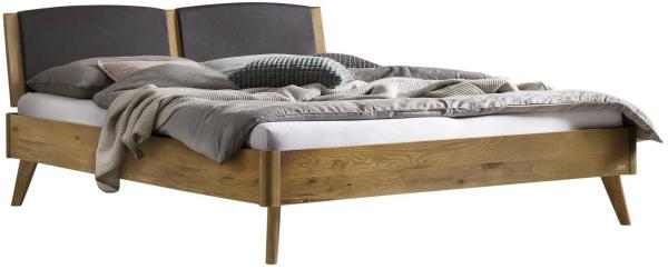 Hasena Lounge Mareto 180x200 Wildeiche natur, geölt - Fusshöhe 20 cm Massivholzbett