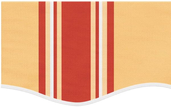 vidaXL Markisenvolant Gelb und Orange Gestreift 4,5 m 367795 Bild 4