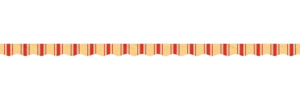 vidaXL Markisenvolant Gelb und Orange Gestreift 4,5 m 367795 Bild 3