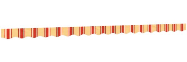 vidaXL Markisenvolant Gelb und Orange Gestreift 4,5 m 367795 Bild 2