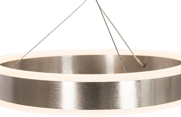 Qazqa Pendelleuchte Lyani, LED fest integriert, (nicht austauschbare) LED, Stahl, Design, Aluminium, 3-flammig