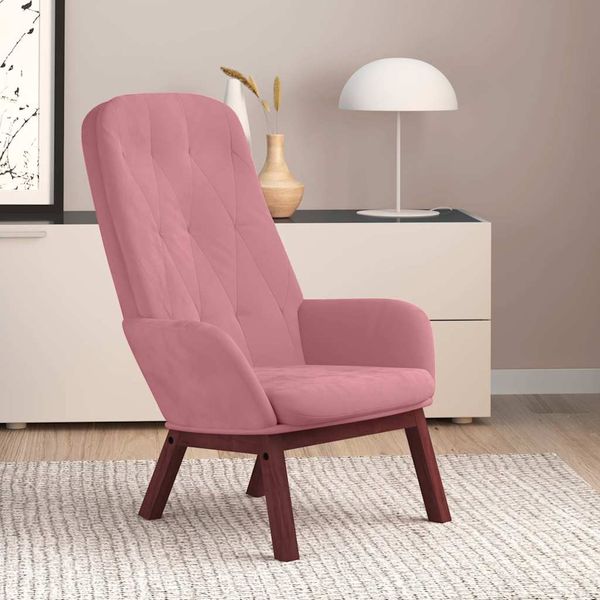 Relaxsessel Rosa Samt [341222]