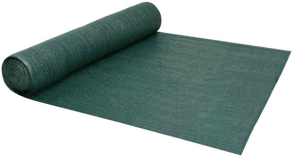 Zaunblende, Schattiergewebe, Sichtschutz Grün 1,2x25 m HDPE 150 g/m²