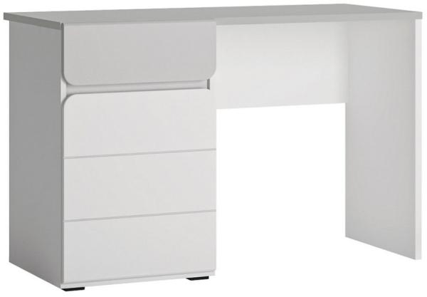 Schreibtisch 118 cm weiß mit grau FLINT-129