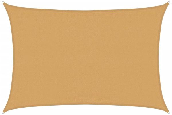 vidaXL Sonnensegel 160 g/m² Rechteckig Sandfarben 3,5x5 m HDPE 4002044