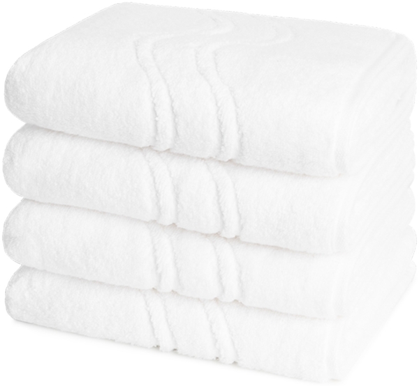 Ross Cashmere feeling 4 tlg. Frottier-Set - 4 X Handtuch (50 X 100cm) - 520 g/m2 - Weiß