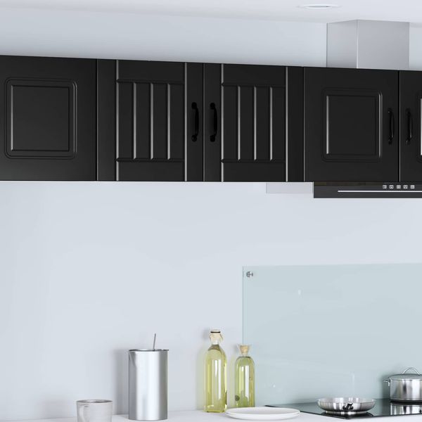 vidaXL Wandschrank LUCCA Schwarz 40 x 31 x 40 cm Holzwerkstoff 884876