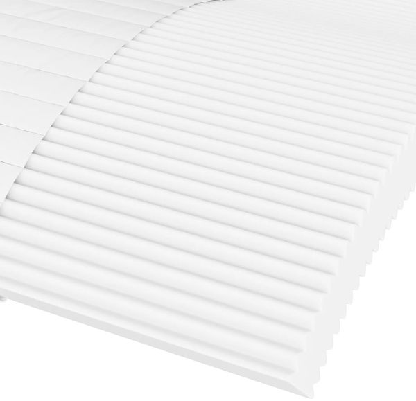 vidaXL Tagesbett mit Matratze Creme 90x200 cm Stoff 3196564 Bild 8