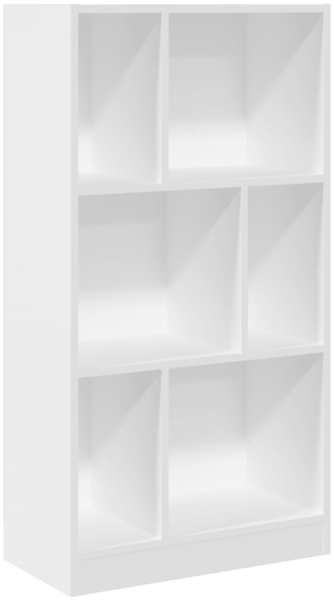 vidaXL Bücherregal Weiß 57x28,5x107,5 cm Holzwerkstoff 848003