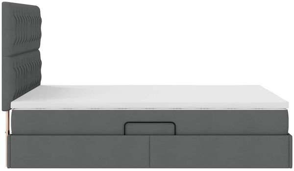 vidaXL LED-Speicherbett mit Matratze Dunkelgrau 140 x 200 cm Stoff 3372484 Bild 11