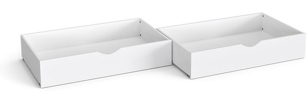 Rollschublade Everest Weiß 97.7 x 55.6 cm 2er Set Vitalispa