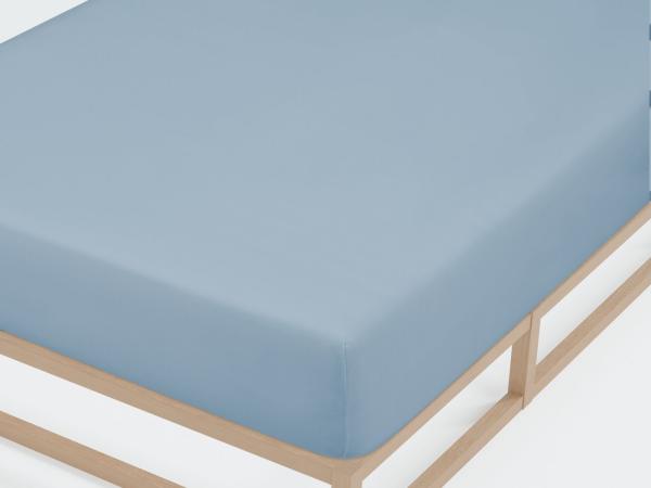 Castell Jersey-Stretch-Spannbetttuch, Taubenblau, 1x 90x190 cm - 100x200 cm, 90x200 cm
