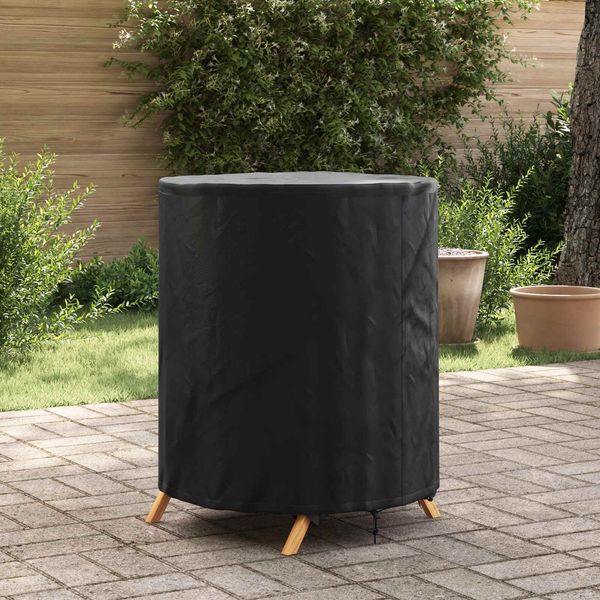 vidaXL Tischdecken Uni Schwarz 62 x 62 x 70 cm Stoff 4105874