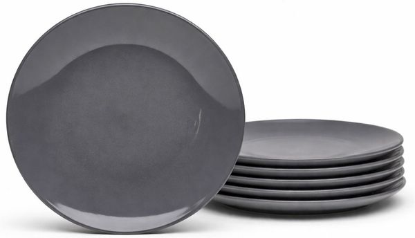 van Well Speiseteller Malmö, Teller 27 cm, 6 Stück, (6 St), Teller Set, Steingut, spülmaschinen-/mikrowellengeeignet